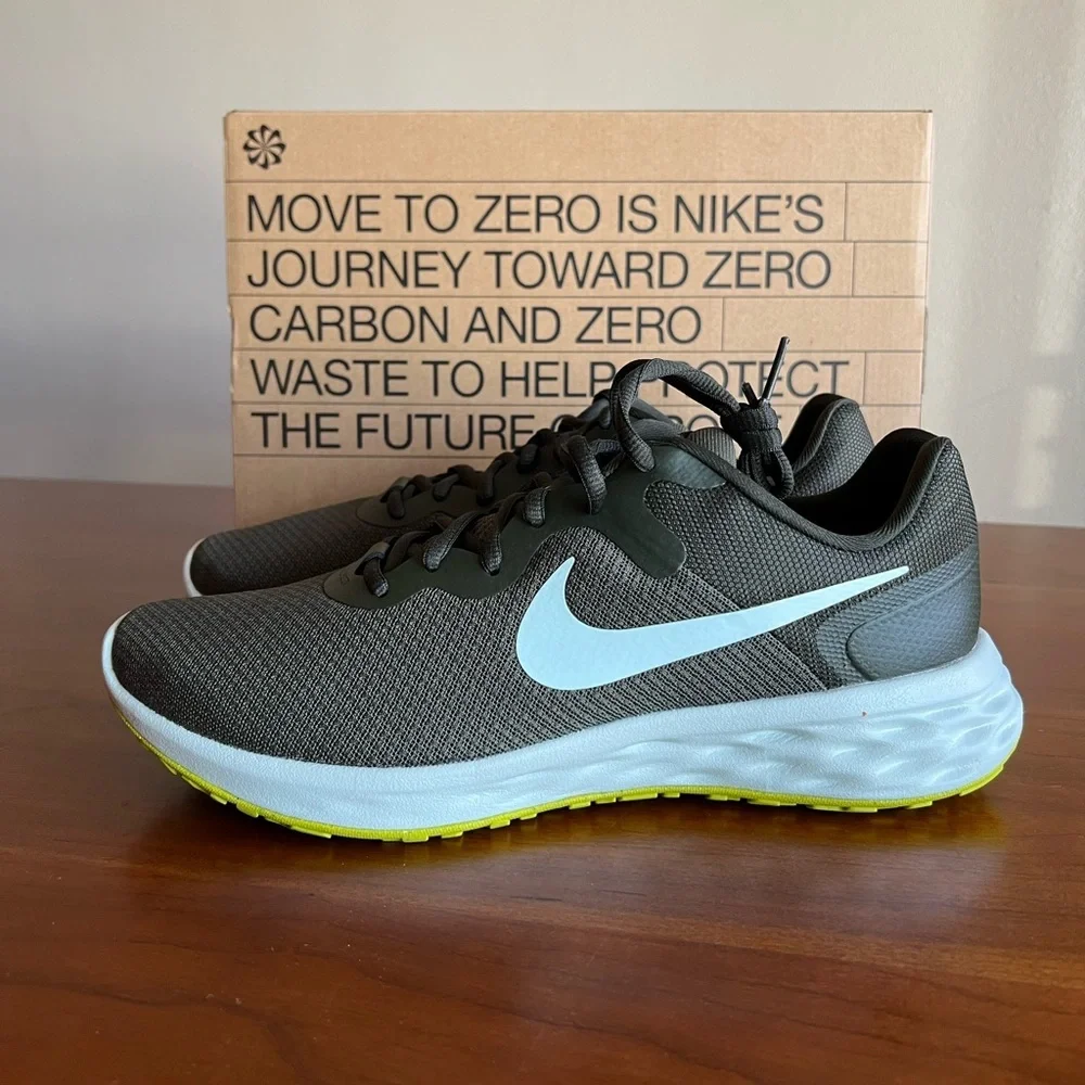 Nike Revolution 6 Next Nature Road Running Shoes - green (DC3728-300) new in box - Picture 6 of 9